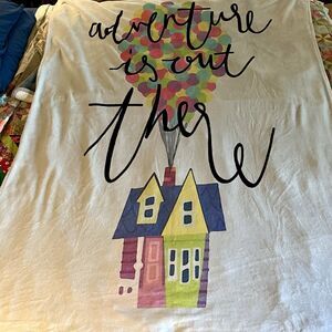 "Adventure is Out There" Blanket Bedspread Throw Gift 60x80"